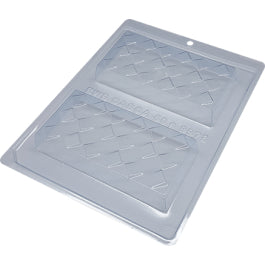 Forma De Chocolate - Forma De Chocolate Especial 3 Partes - Tablete Quadrados Inclinados 250g Ref.9978 BWB